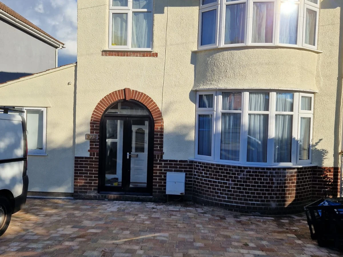 exterior house painting after cream finish preston rose decor