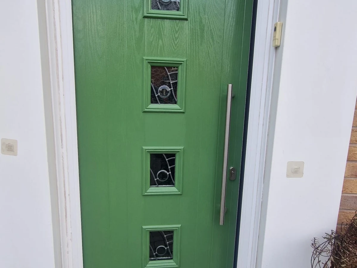 residential door painting green front entrance preston rose decor 1